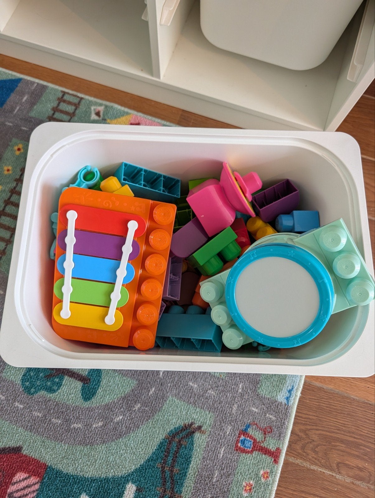 Mega Blocks set: Trein, Muziek & Alfabet, Ophalen, Gebruikt, Megabloks
