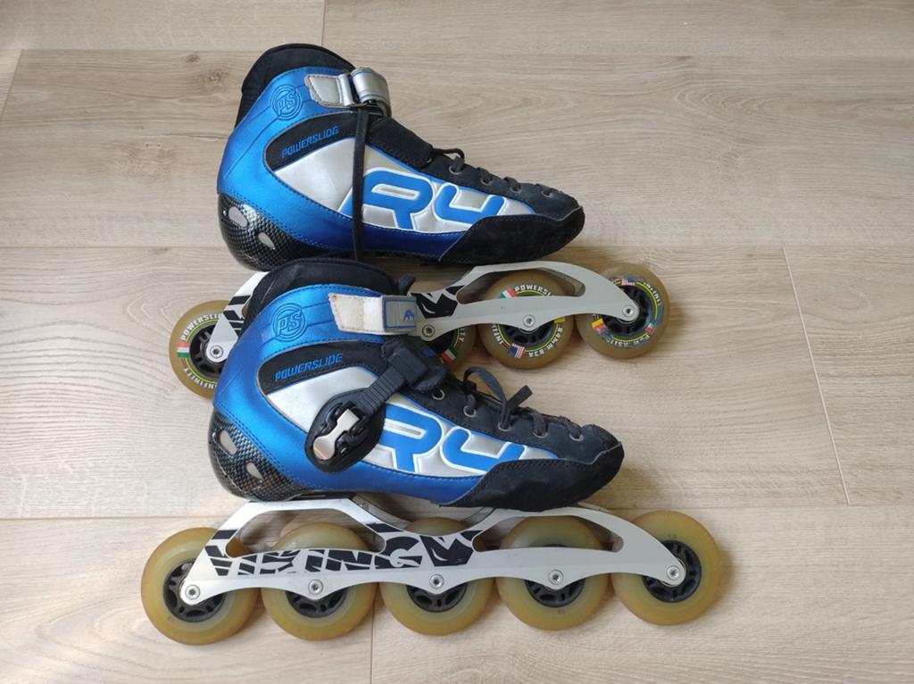 Powerslide skeelers maat 45, 5x84mm wielen, z.g.a.n., Ophalen of Verzenden, Zo goed als nieuw, Powerslide