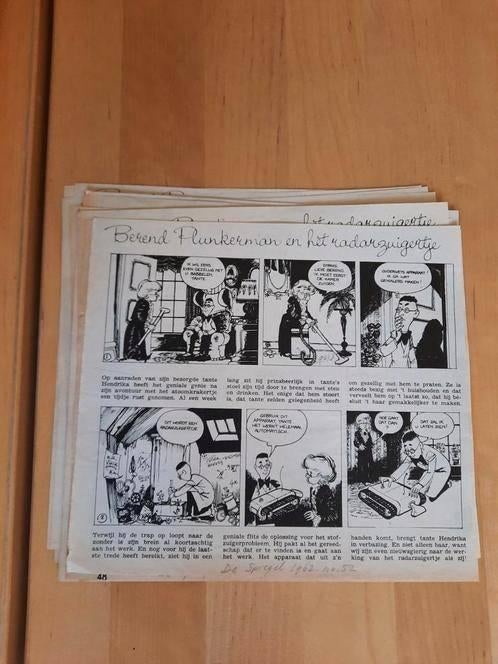 BEREND PLUNKERMAN EN HET RADARZUIGERTJE -  VERHAAL-1962/63, Ophalen of Verzenden, 1960 tot 1980, Knipsel(s)