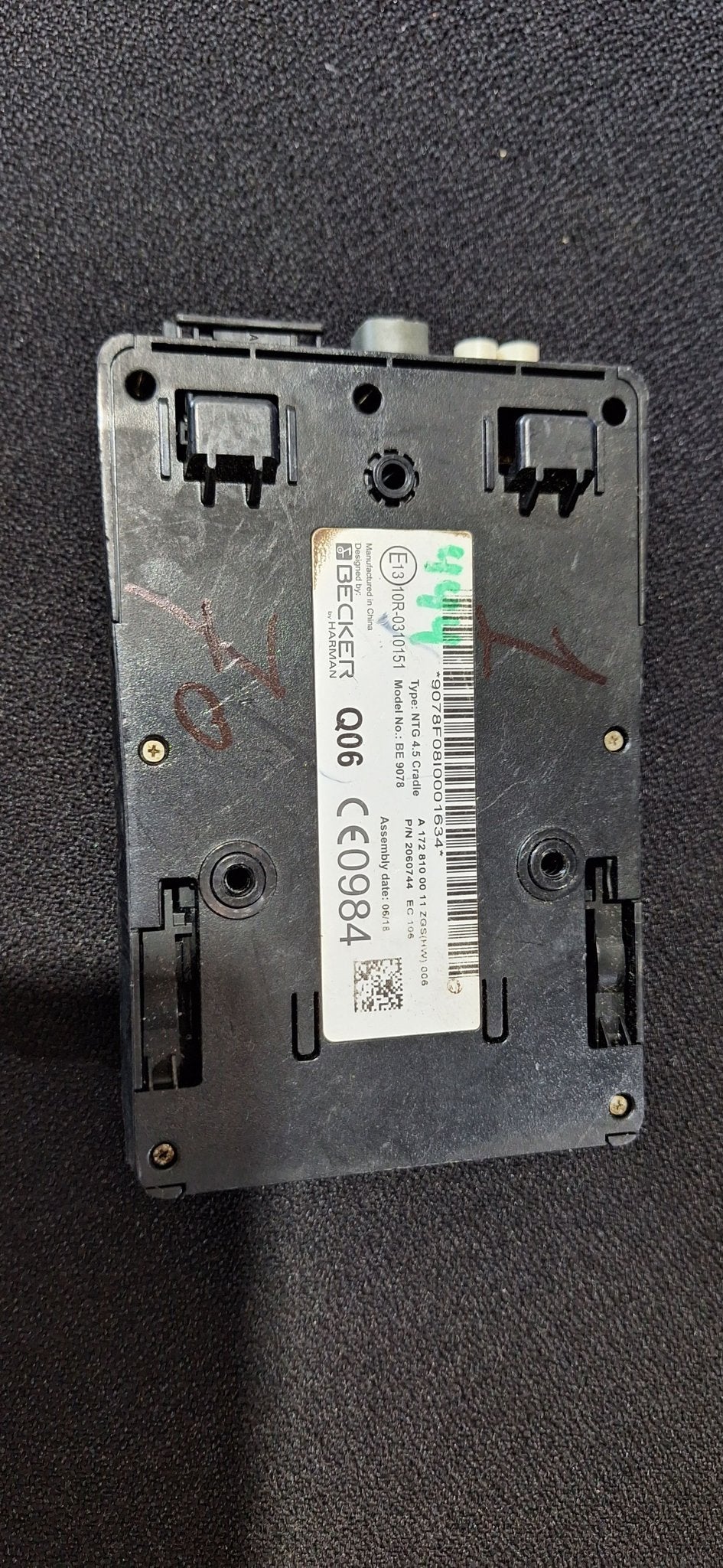 Becker MAP PILOT Cradle Houder Mercedes NTG4.5 A1728100011 B, Gebruikt, -, -, Ophalen of Verzenden