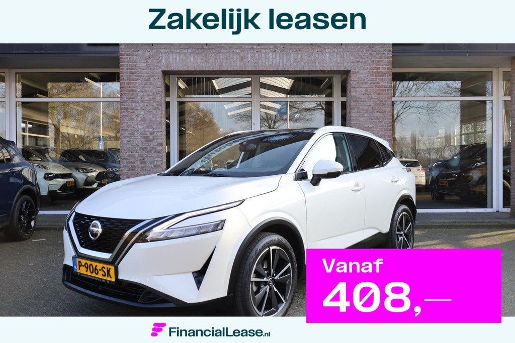 Nissan Qashqai 1.3 MHEV Tekna PANO TREKHAAK CARPLAY HUD 19"L, Voorwielaandrijving, 1304 kg, Gebruikt, 4 cilinders