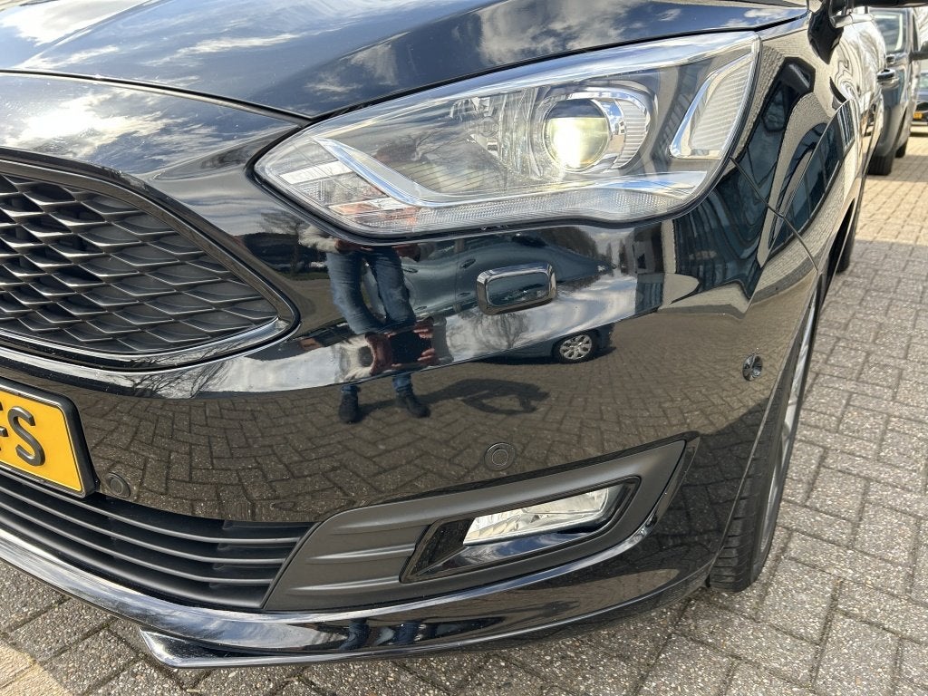 Ford C-MAX 1.0 Titanium XENON CARPLAY CAMERA TRHK NAP!, Auto's, Gebruikt, Euro 6, Zwart, Handgeschakeld