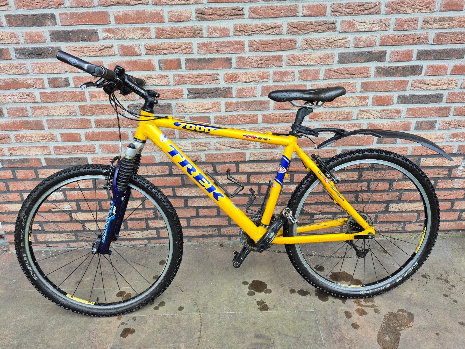 Trek 7000 Mountainbike - Geel, Gebruikt, Fietsen en Brommers, Fietsen | Mountainbikes en ATB, Ophalen, Gebruikt, Hardtail, Trek