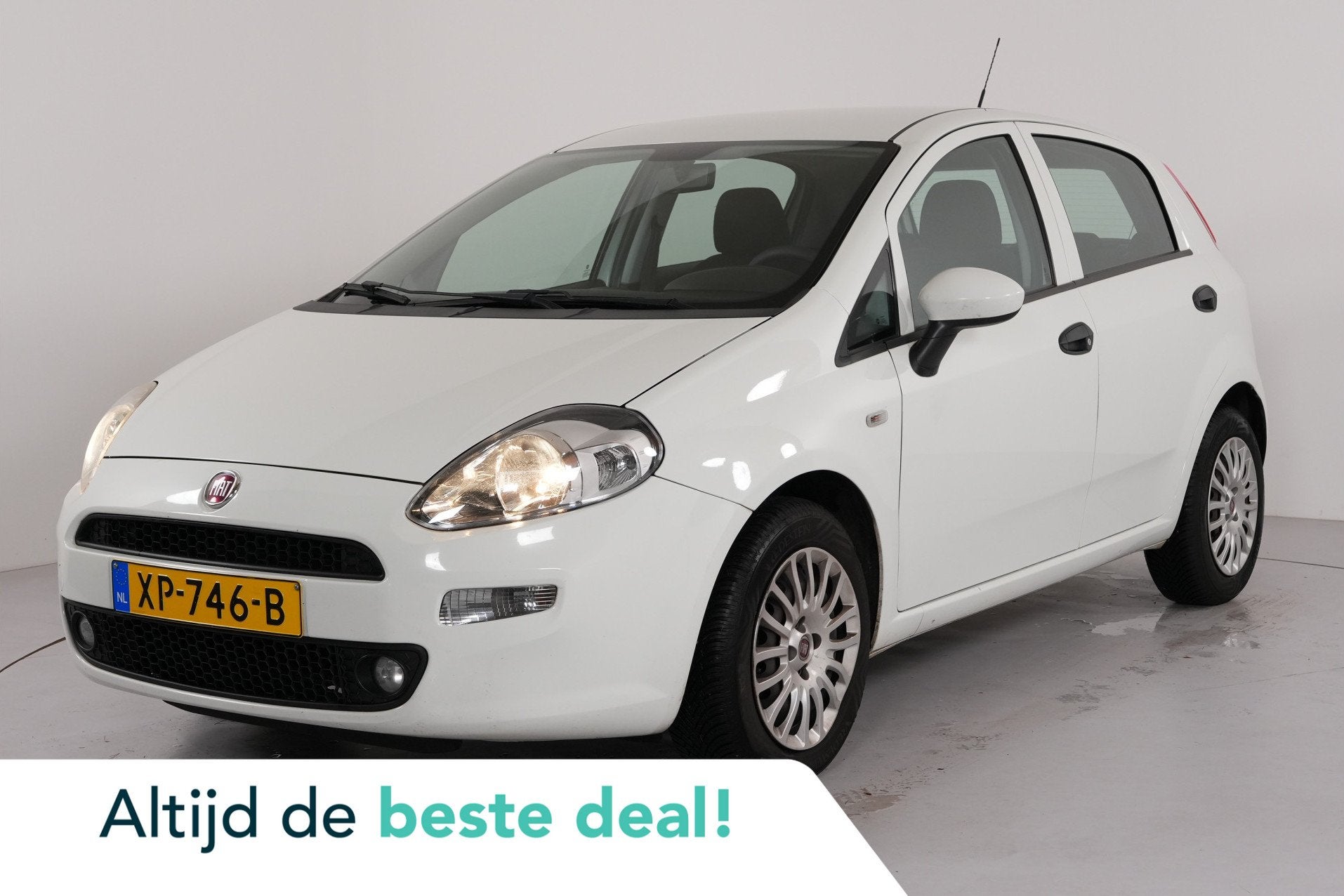 Fiat Punto Evo 1.2 Lounge | Trekhaak | Airco | LMV |, Auto's, Fiat, Voorwielaandrijving, 1005 kg, Stof, 4 cilinders