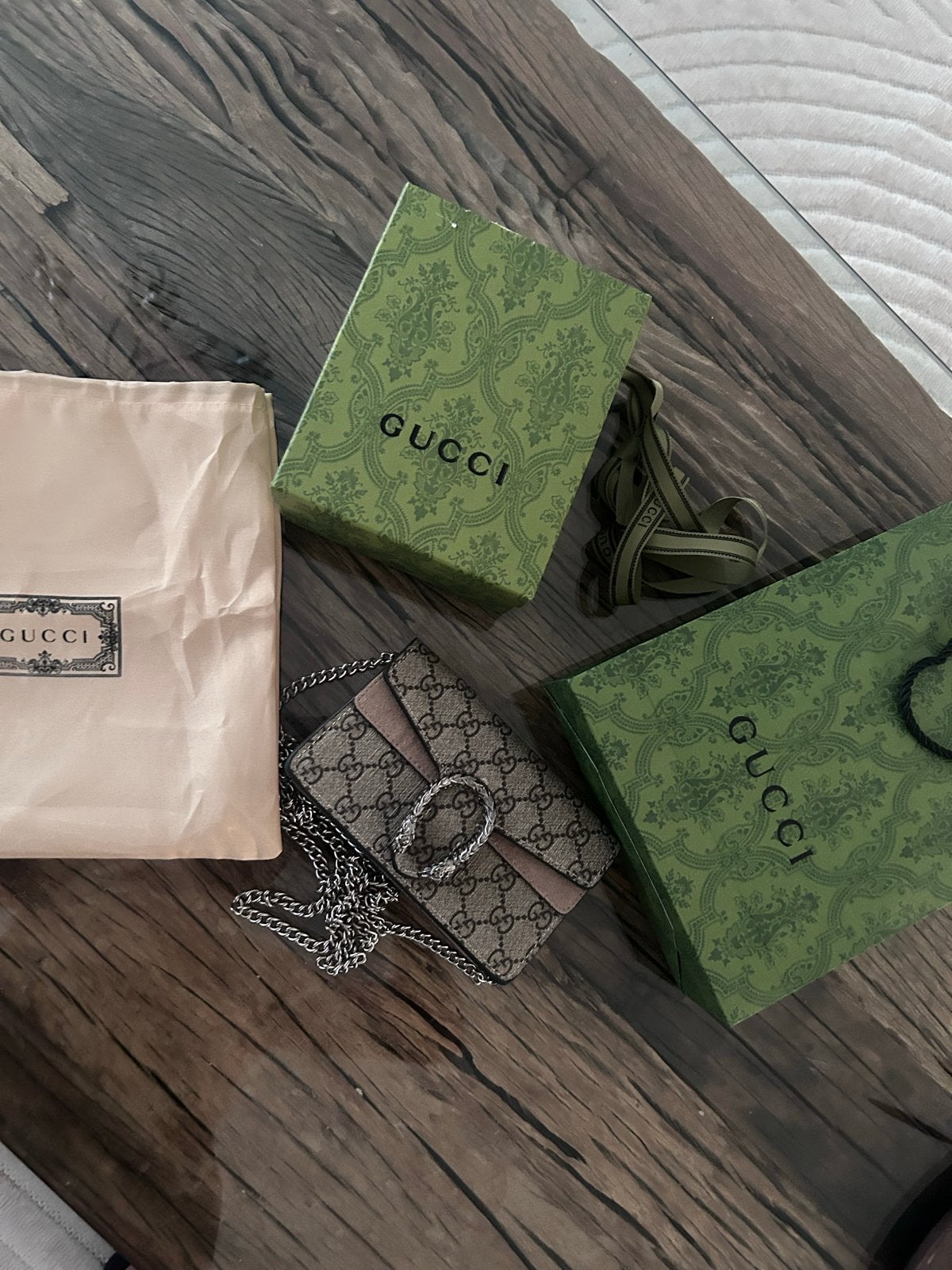 Gucci Dionysus Super Mini Tas - Zo goed als nieuw, Ophalen of Verzenden, Zo goed als nieuw, Bruin, Schoudertasje