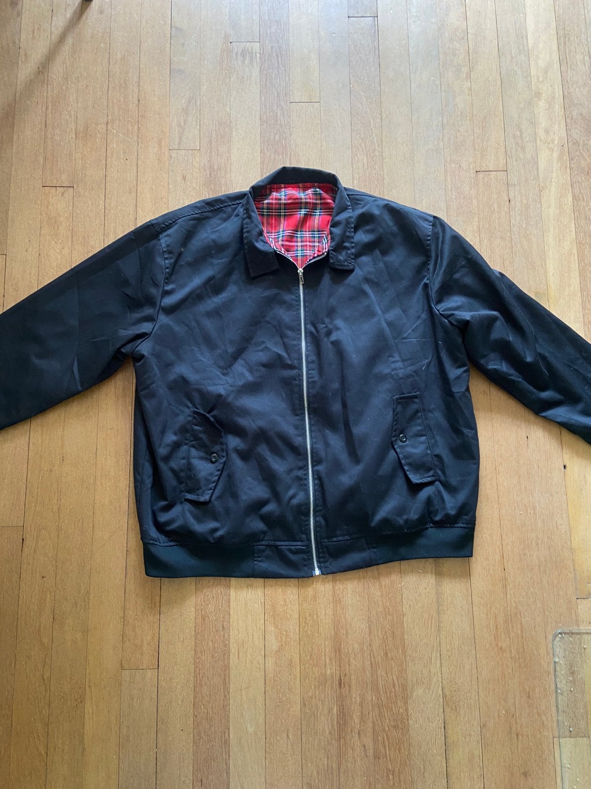 Zwarte harrington jack 2x XL, Ophalen of Verzenden, Zo goed als nieuw, Overige maten, Zwart