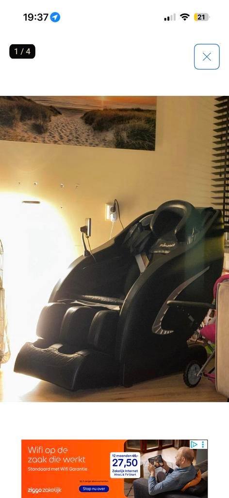 Sakura Massage Redliner Chair Model 802A, Ophalen of Verzenden, Zo goed als nieuw, Massagestoel of Kussen