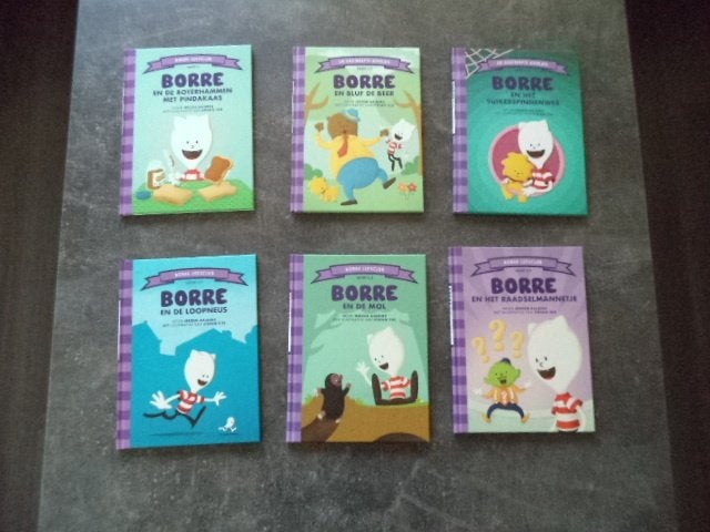 Borre leesboekjes 6 stuks, Fictie algemeen, Jongen of Meisje, Ophalen of Verzenden, Zo goed als nieuw