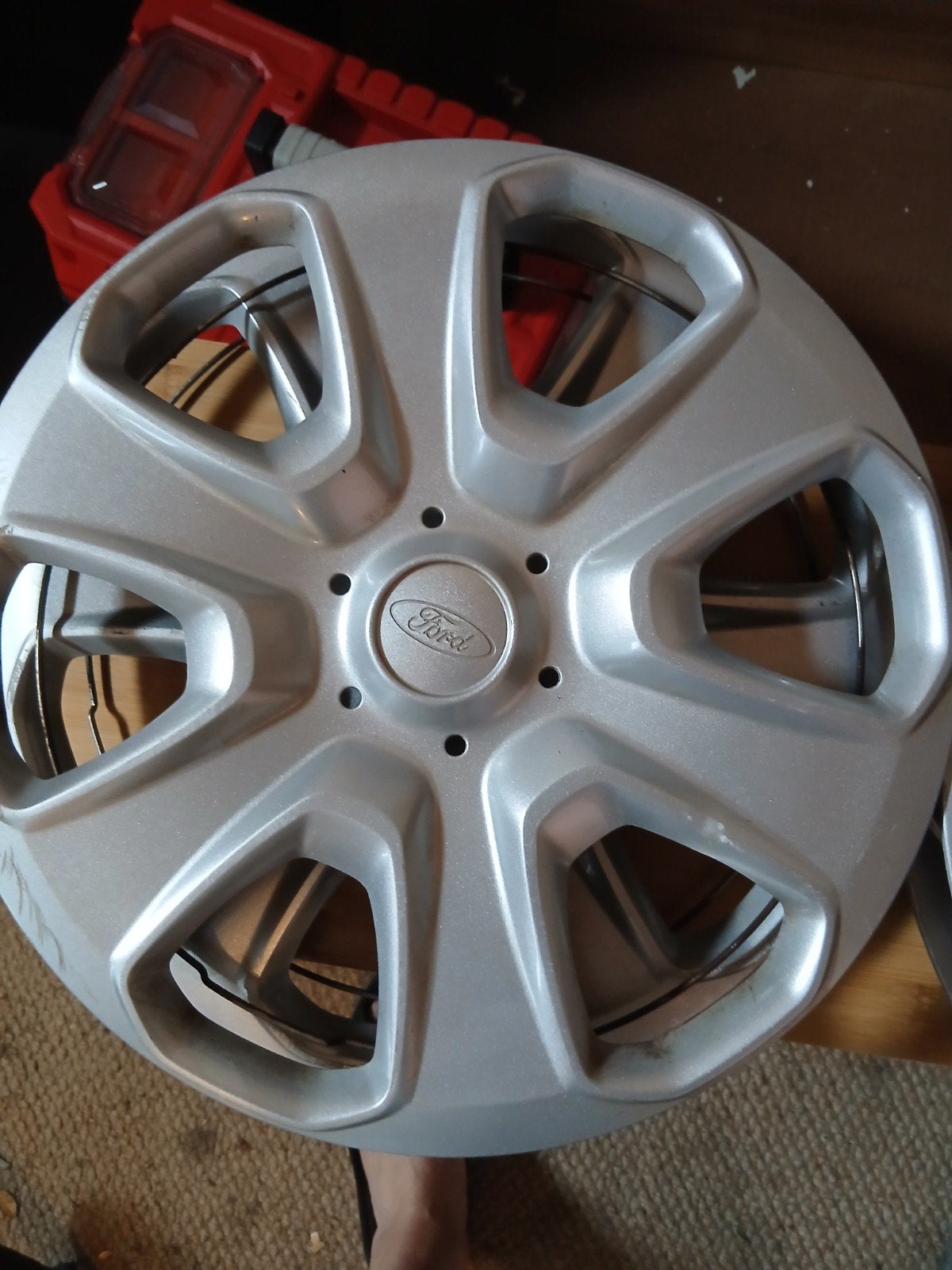4x wieldoppen ford 15 inch, Auto diversen, Wieldoppen, Ophalen