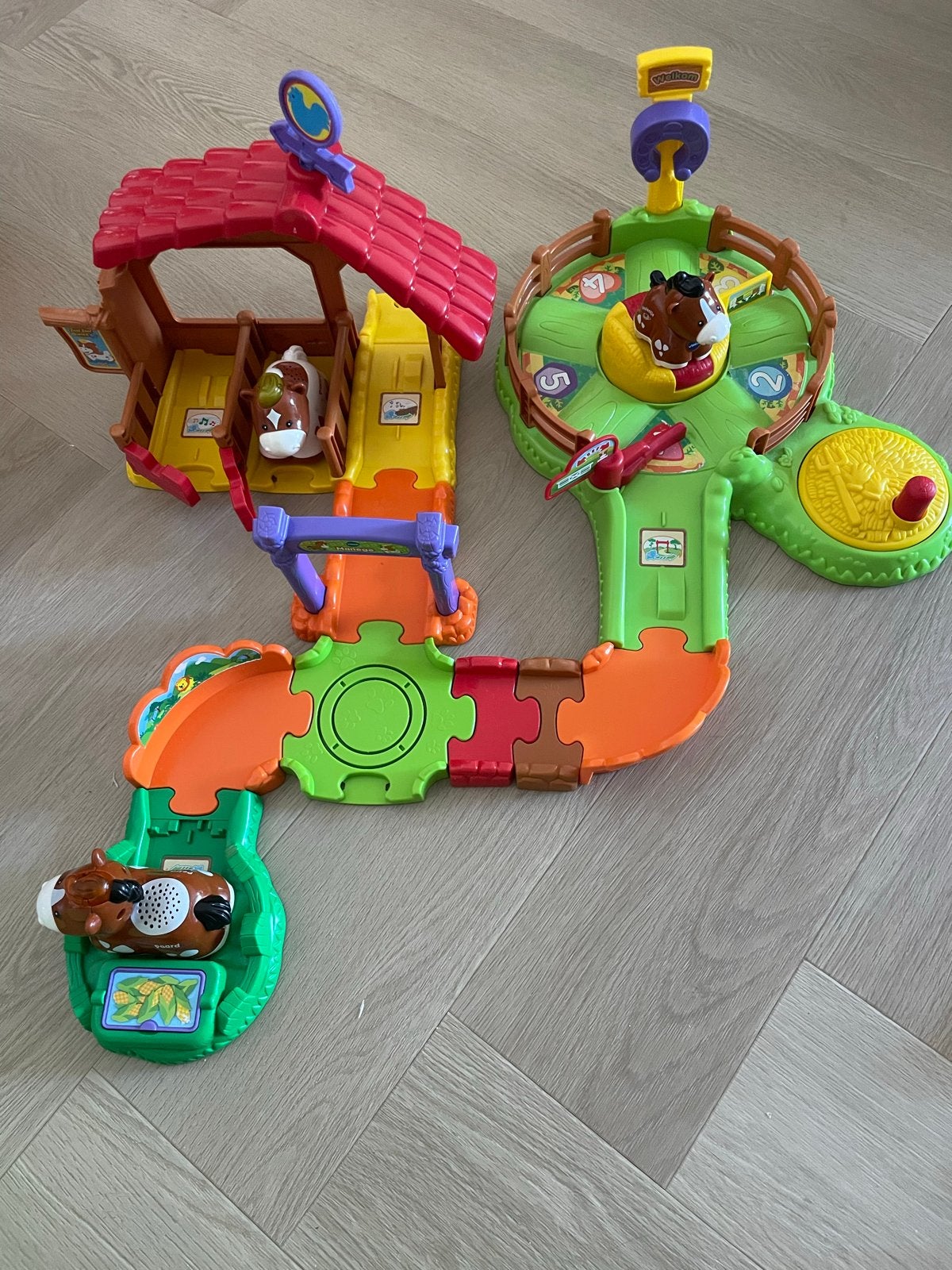VTech Zoef Zoef Dieren Paardenmanege met paardjes, Ophalen of Verzenden, Gebruikt, Overige typen, Met geluid