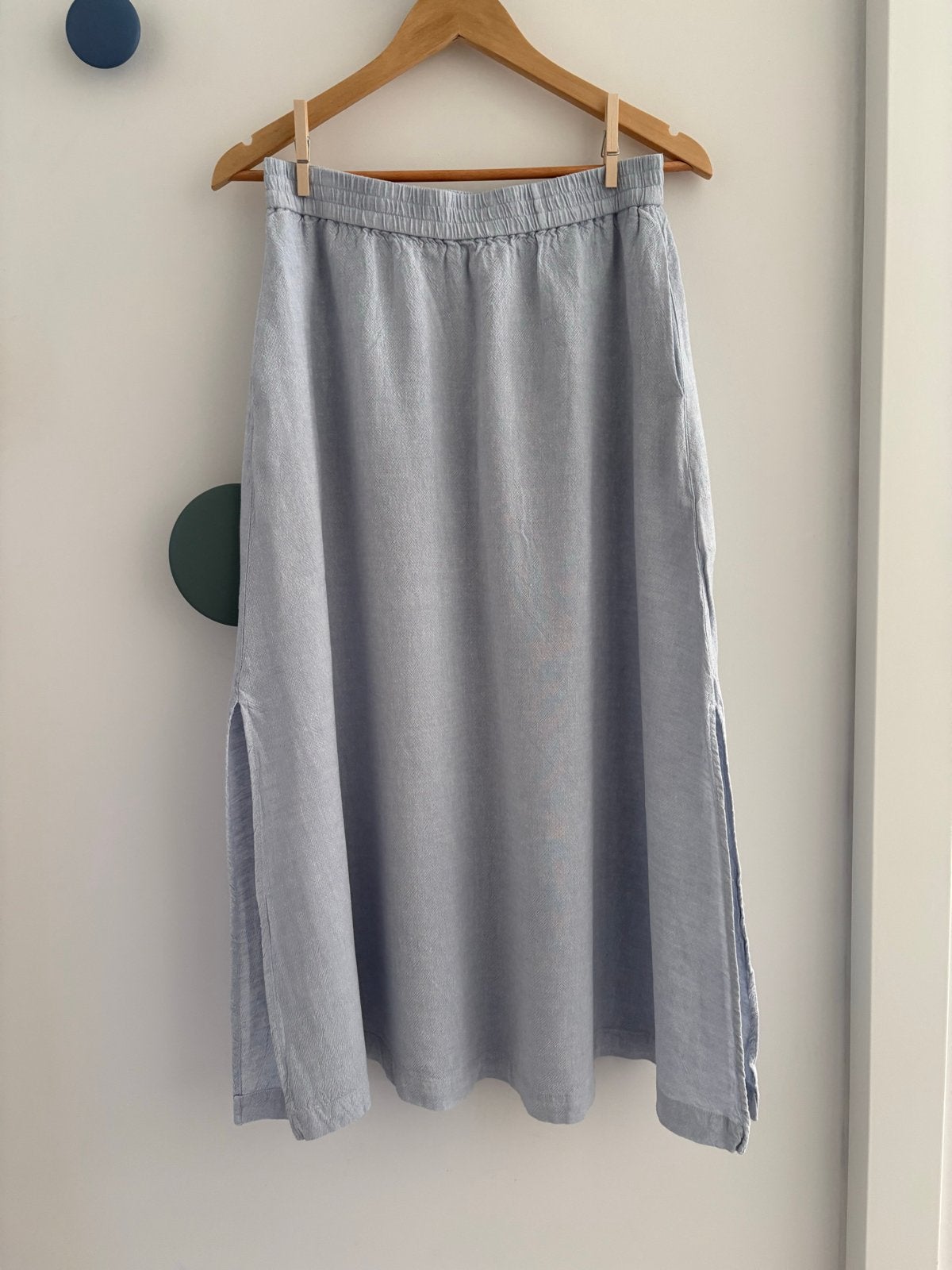 MSCH Copenhagen linnen/viscose rok, maat S, Blauw, Ophalen of Verzenden, Zo goed als nieuw, Maat 36 (S)