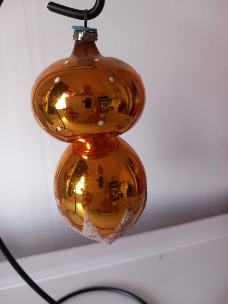Vintage kerstbal paddestoel, Diversen, Kerst, Ophalen, Gebruikt