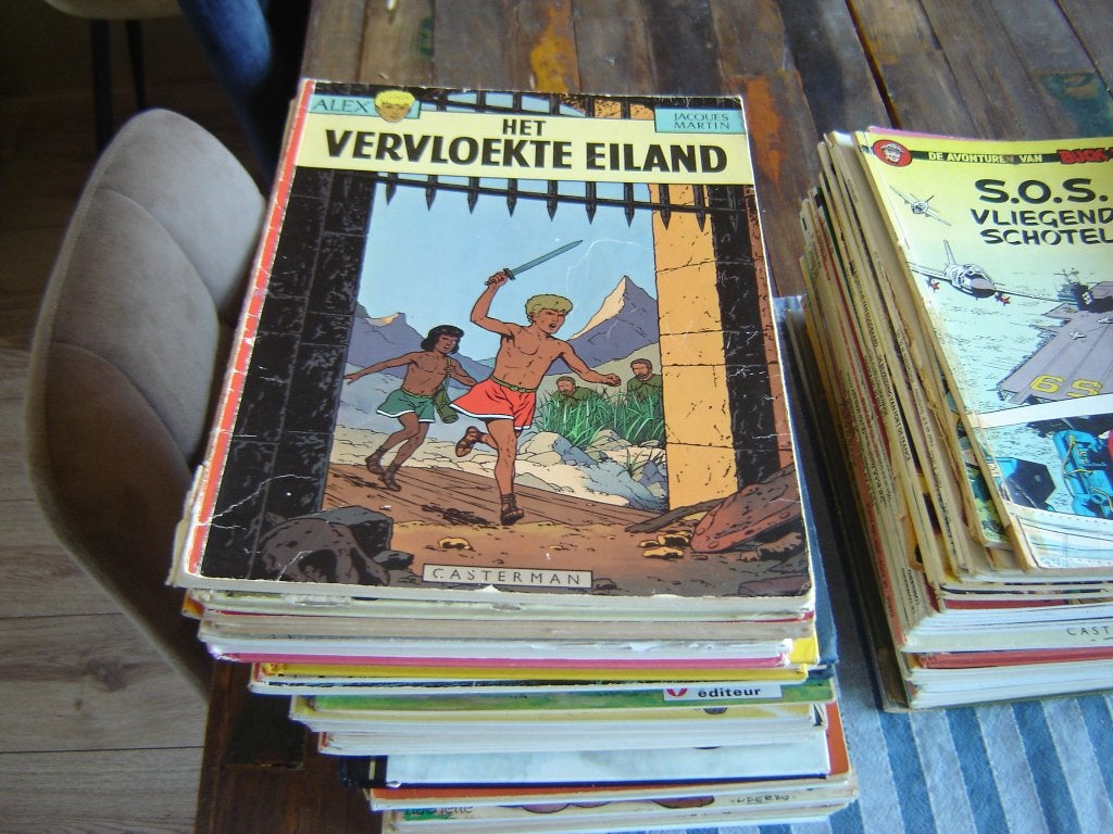 stripboeken, Meerdere stripboeken, Ophalen, Gelezen, Diversen