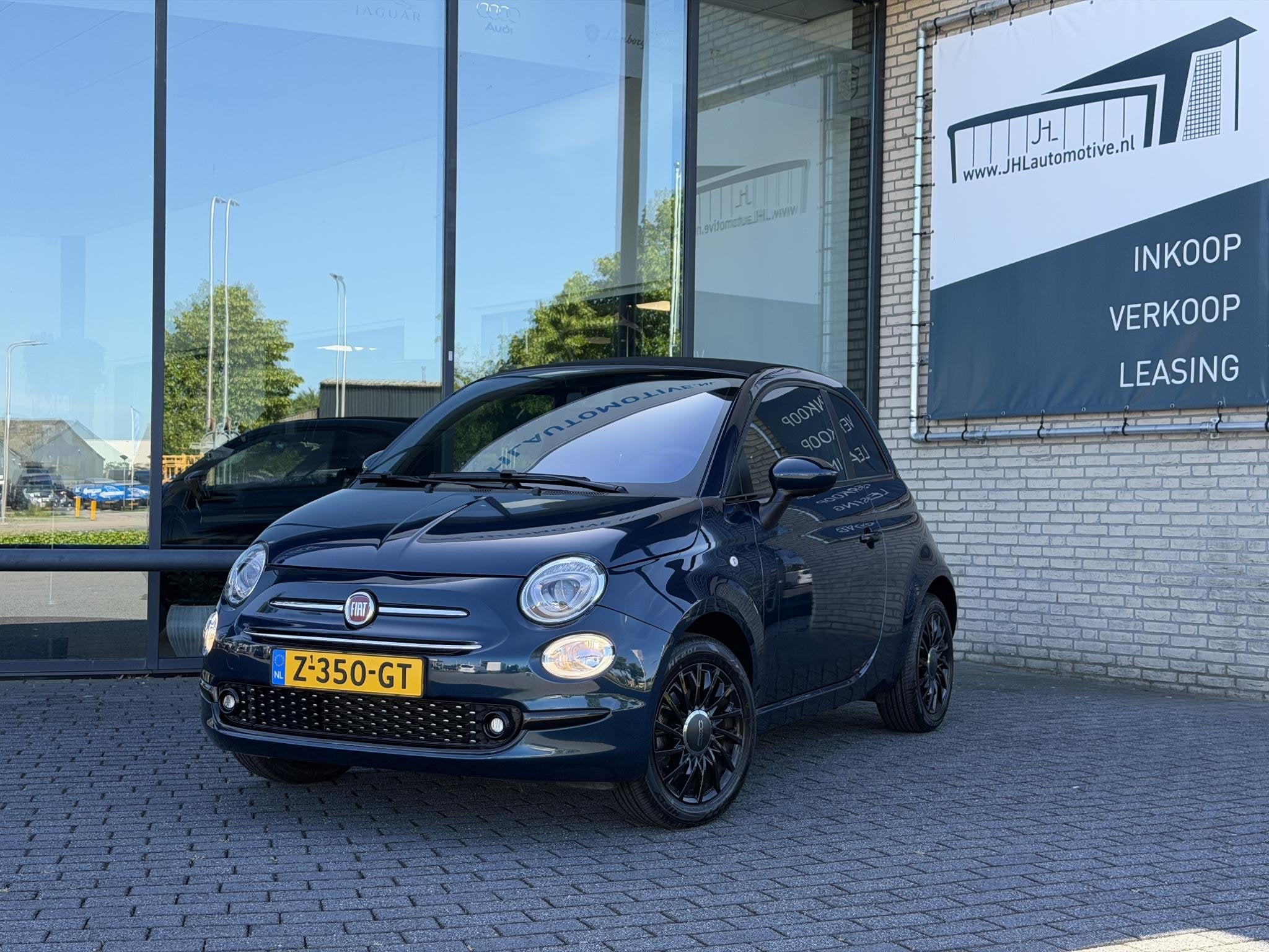 Fiat 500 C 1.0 Hybrid Dolcevita Cabrio*CRUISE*A/C*TEL*LED*PD, Auto's, Voorwielaandrijving, Stof, Cabriolet, Origineel Nederlands