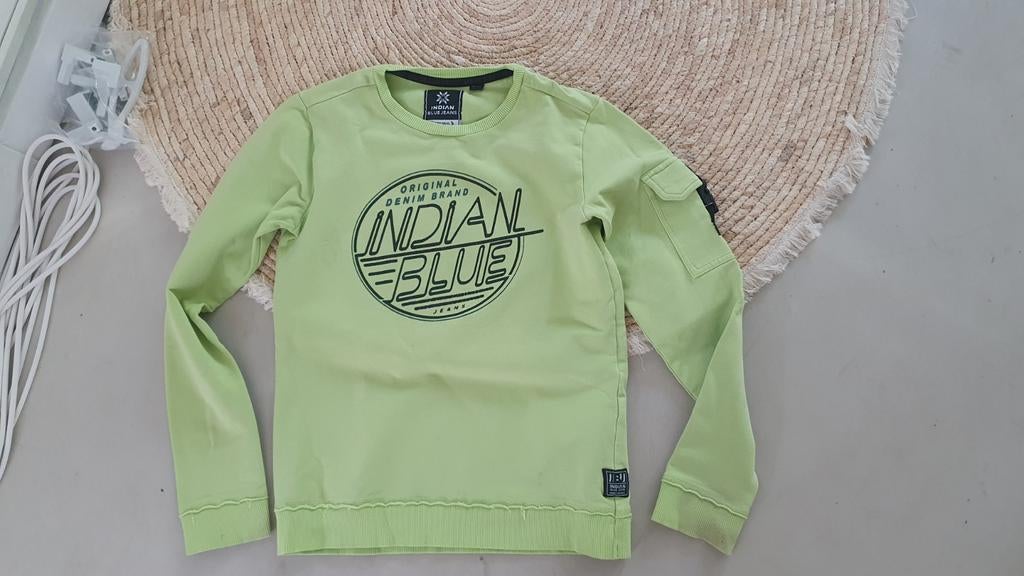 INDIAN BLUE JEANS SWEATER TRUI 152 LIME GAAF, Trui of Vest, Ophalen of Verzenden, Zo goed als nieuw, Jongen