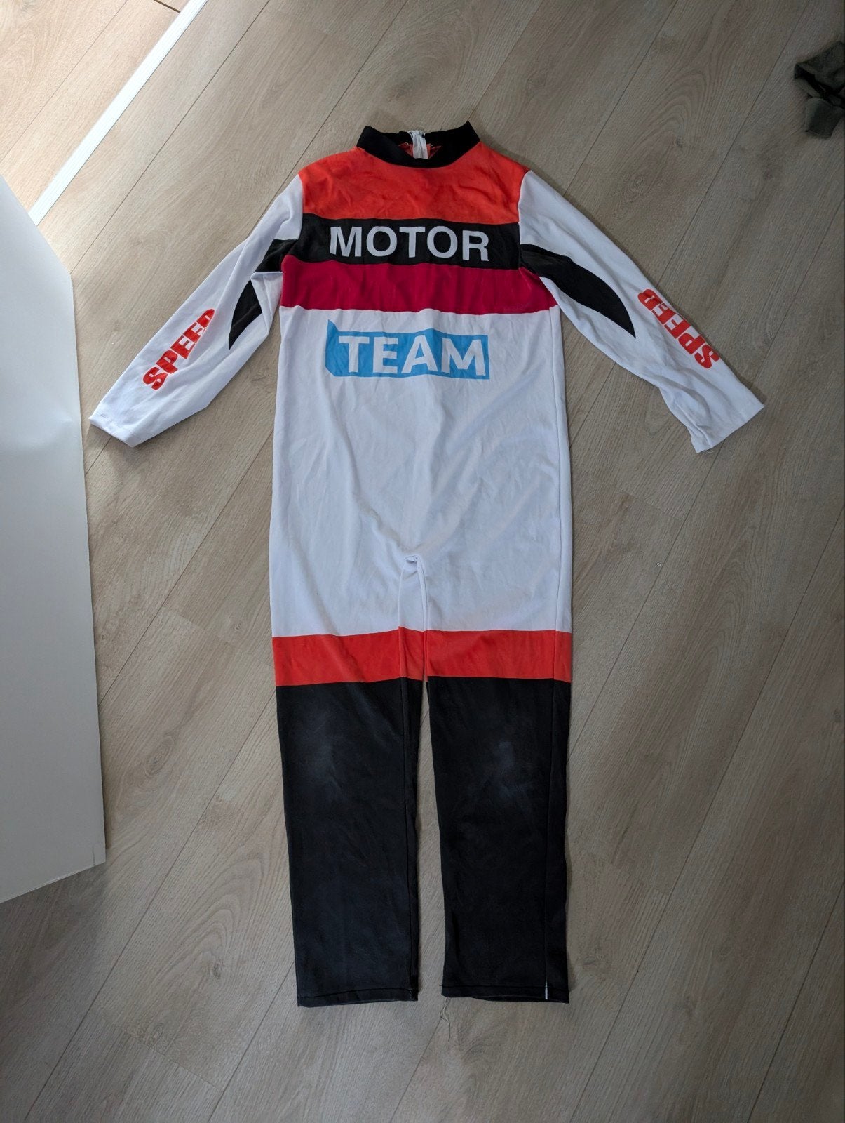 Race coureur kostuum voor kinderen - Maat 10-12 jaar, Ophalen of Verzenden, Gebruikt, Jongen of Meisje