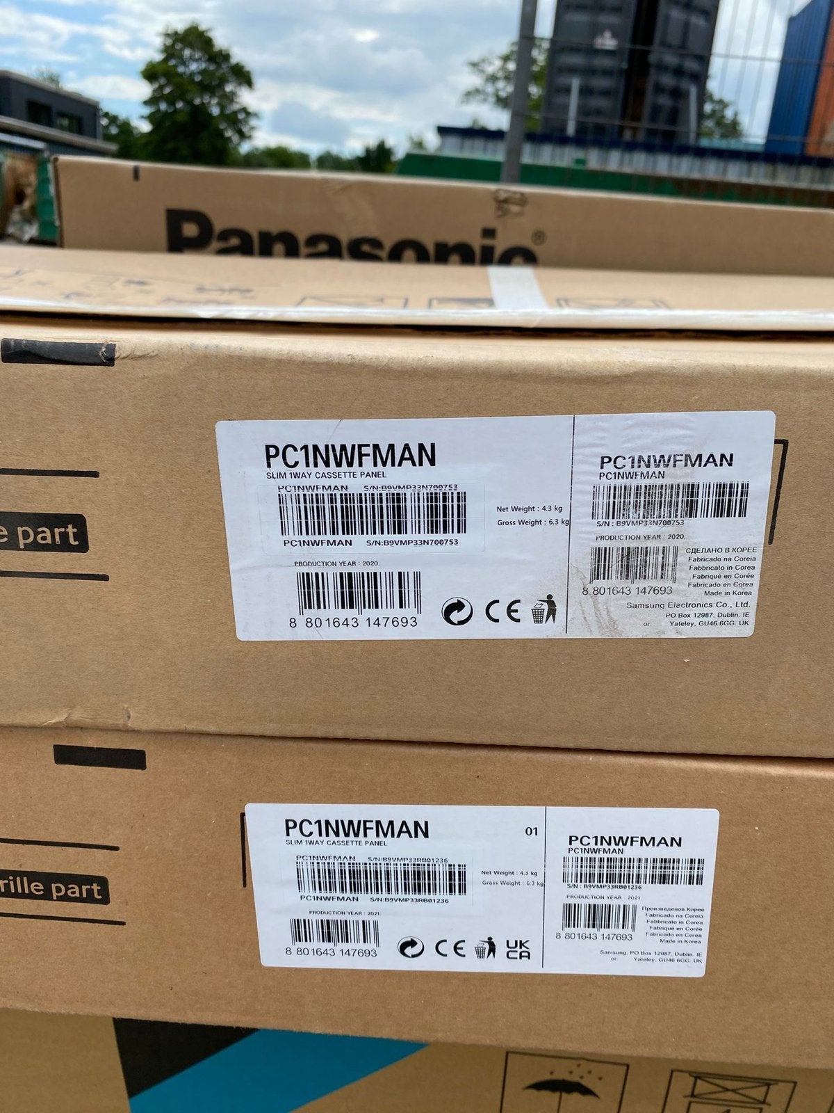 Panasonic PC1NWFMAN Slim 1-weg Cassette Paneel - Nieuw, Ophalen, Nieuw