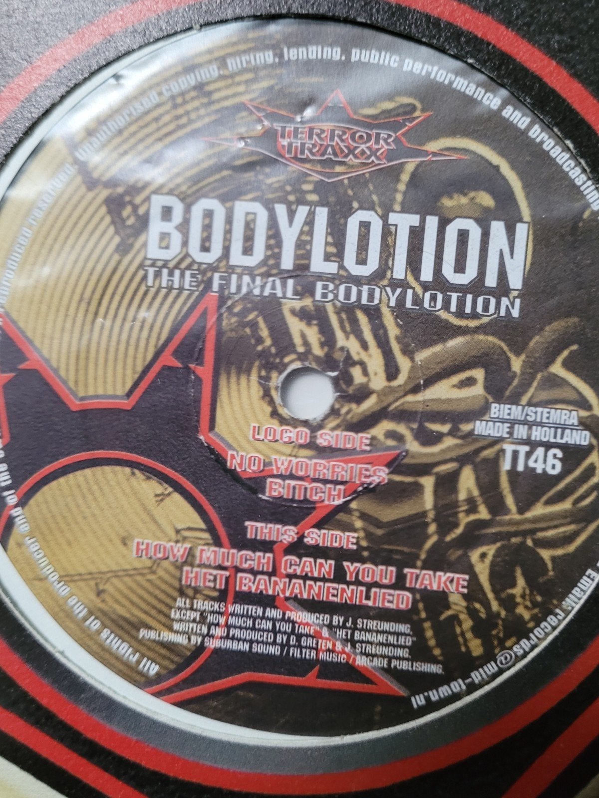 Bodylotion how much can you take terror trax 46 tt46, Ophalen of Verzenden, Gebruikt, Overige formaten, Disco