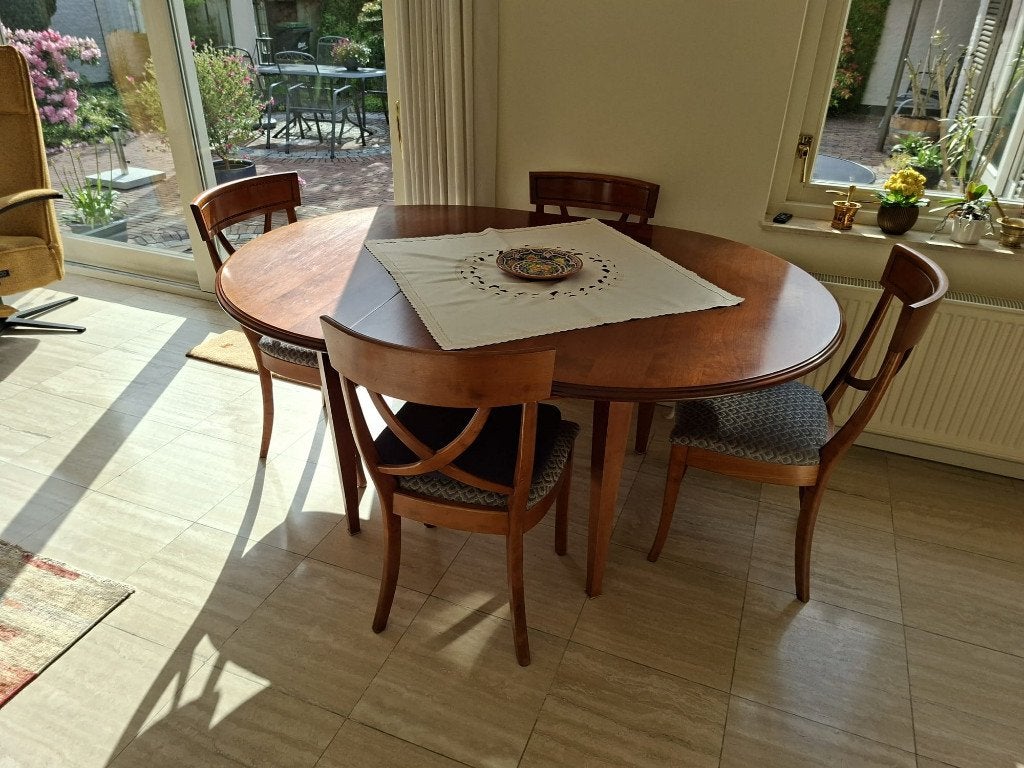 kerstenhouten eettafel, Ophalen, Gebruikt, Louise de 14e, 4 tot 6 stoelen