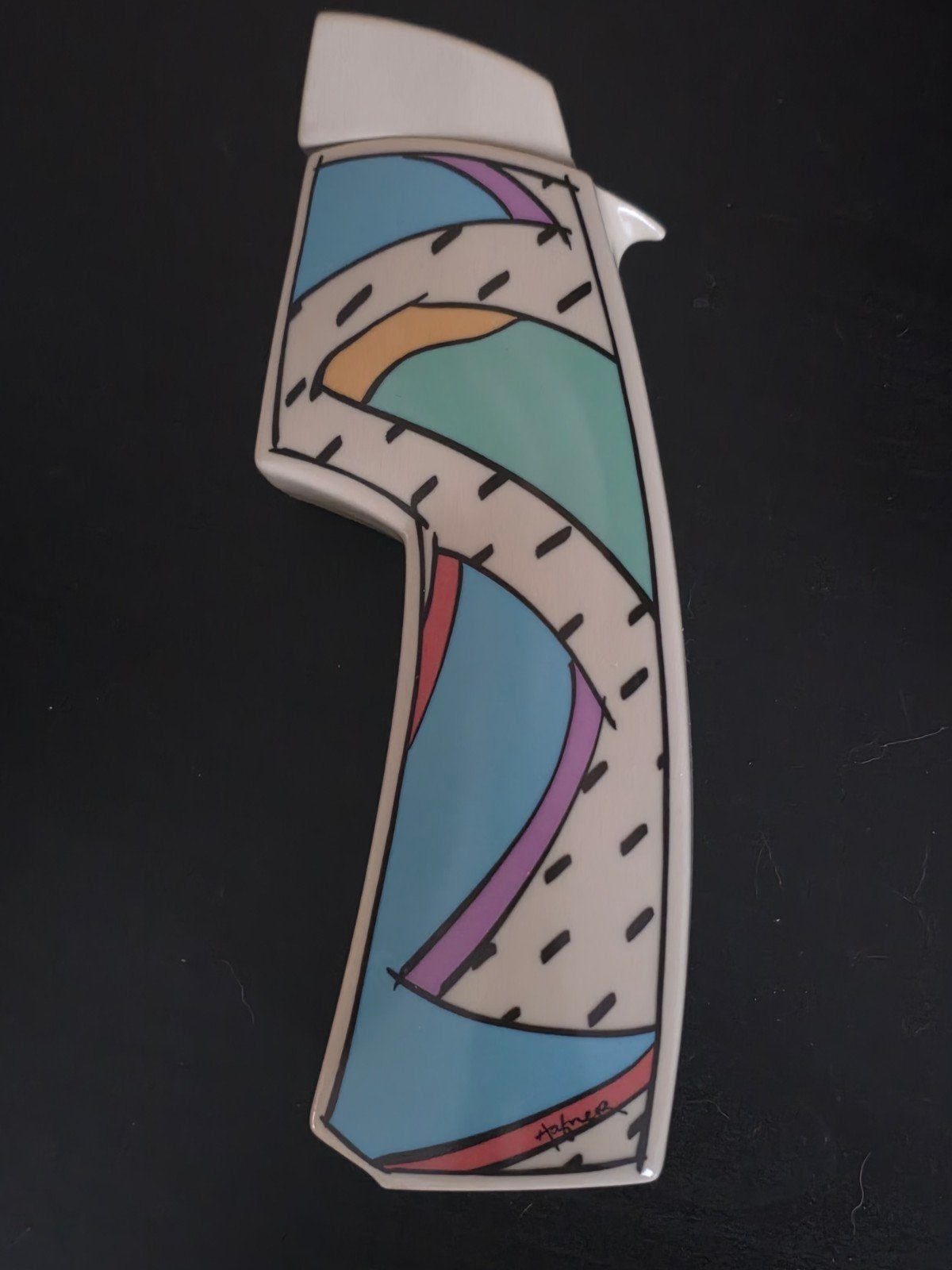 Vintage Memphis Style Azijnflesje (Gesigneerd), Ophalen of Verzenden