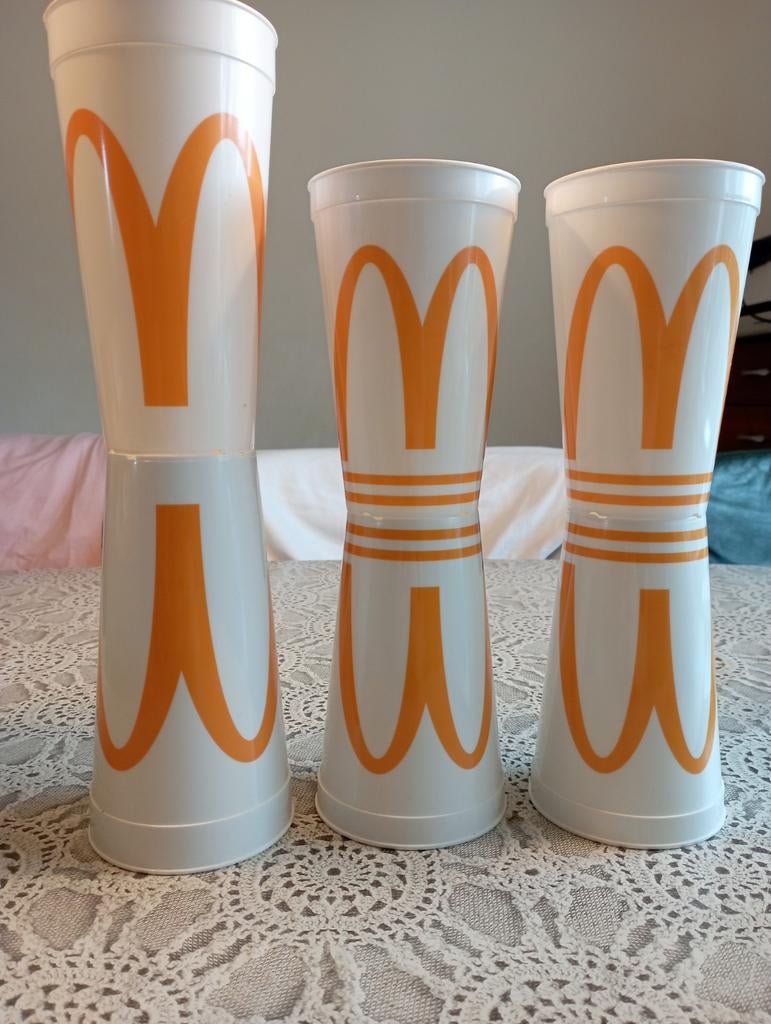 6x Mac Donalds bekers (0,5 en 0,4 liter), Ophalen of Verzenden, Overige typen