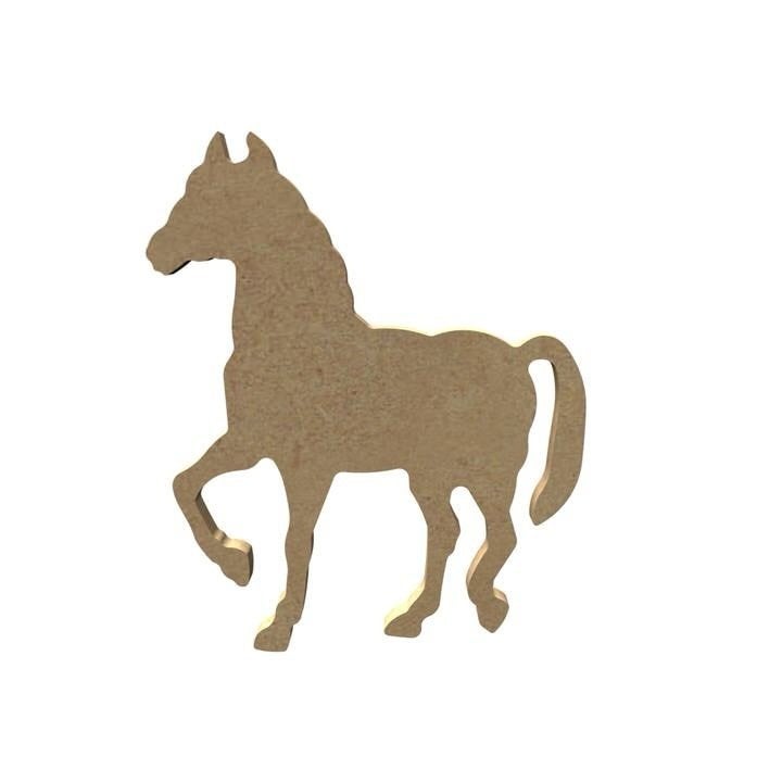 Gomille MDF paard 9,9 x 11,3 cm dikte 5 mm, ., Dieren, Nieuw, Ophalen of Verzenden