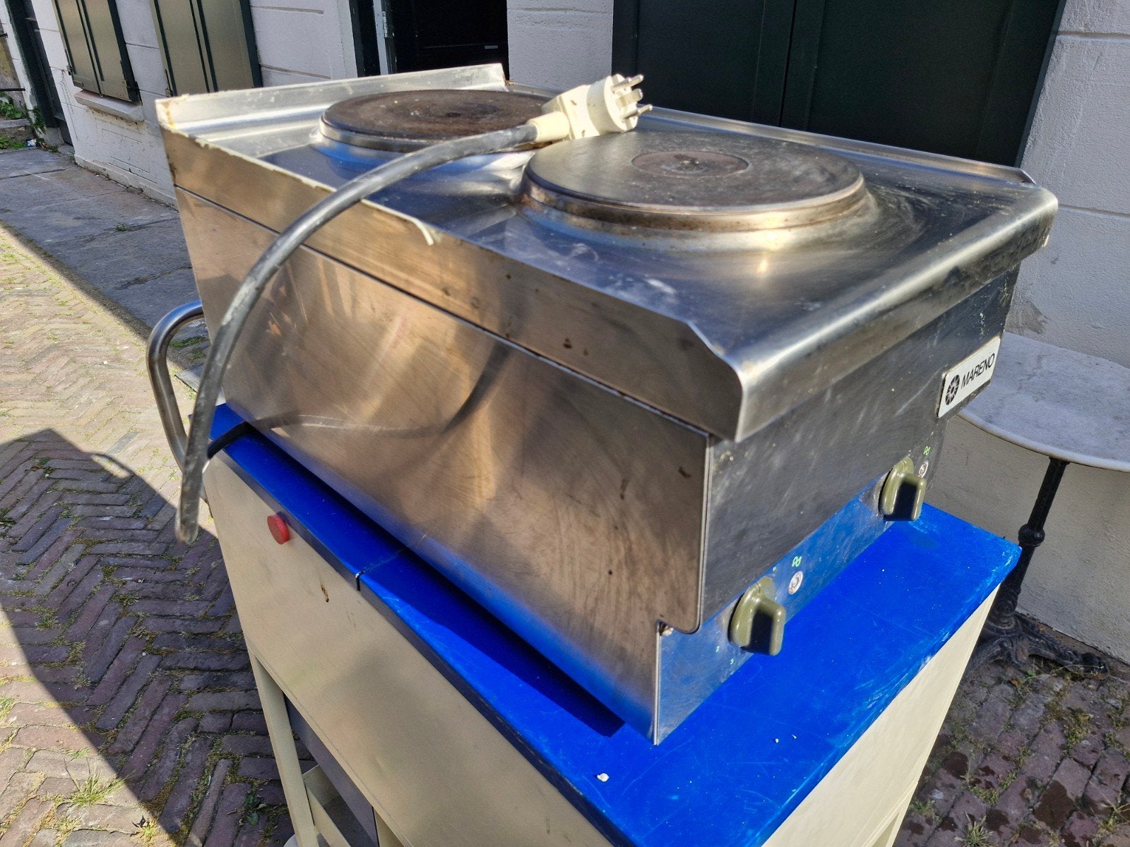 Mareno Elektrische Kookplaat - 2 Kookzones, Ophalen, Gebruikt, 25 tot 50 cm, Minder dan 100 cm