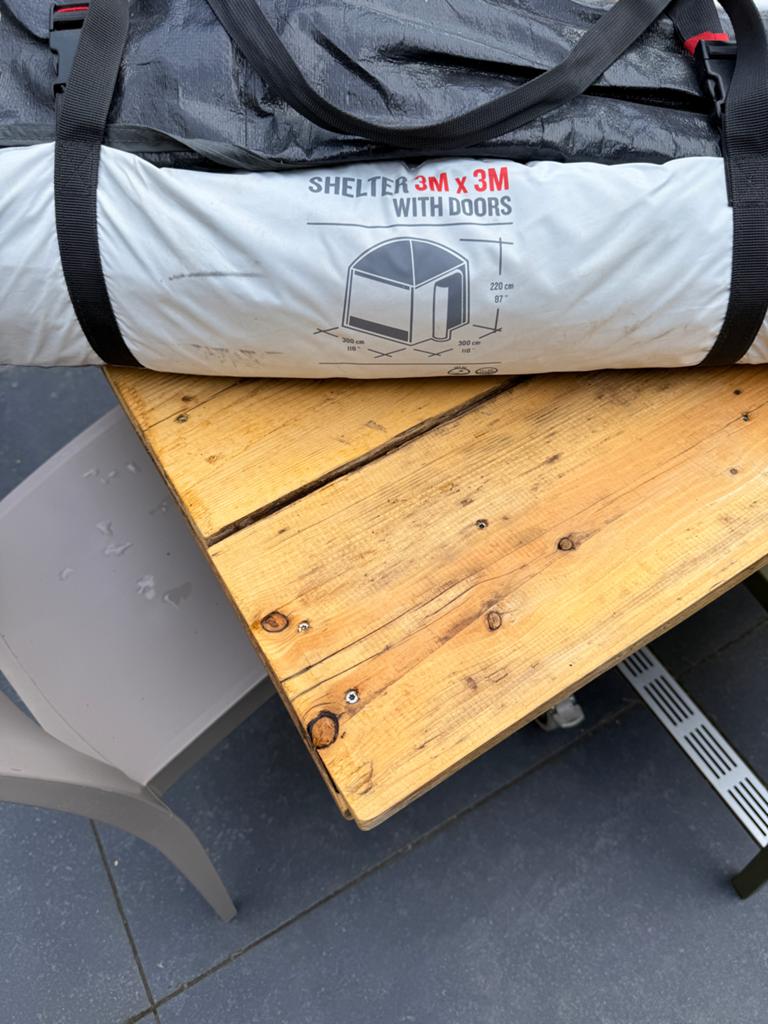 Quechua Shelter 3x3m - Ideaal voor op de camping, Caravans en Kamperen, Tenten, Ophalen, Zo goed als nieuw