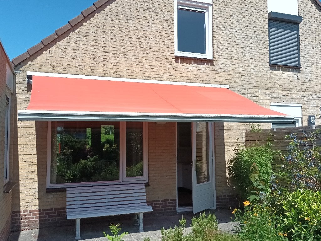 Zonnescherm, Tuin en Terras, Zonneschermen, Ophalen, Gebruikt, Elektrisch, 150 tot 300 cm