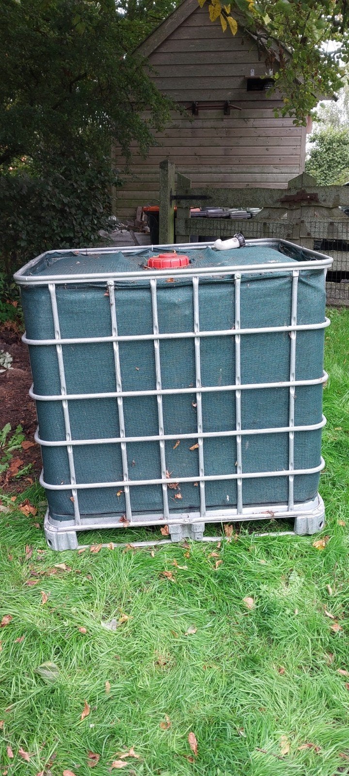 IBC vat te koop, Ophalen, Kunststof, Gebruikt, Met kraantje