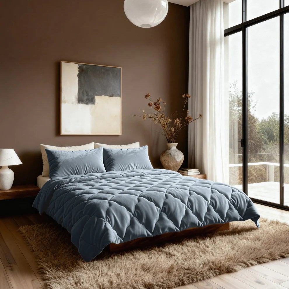 Zelesta flanel uni blue mirage NIEUW, Blauw, Ophalen of Verzenden, Deken of Dekbed, Nieuw