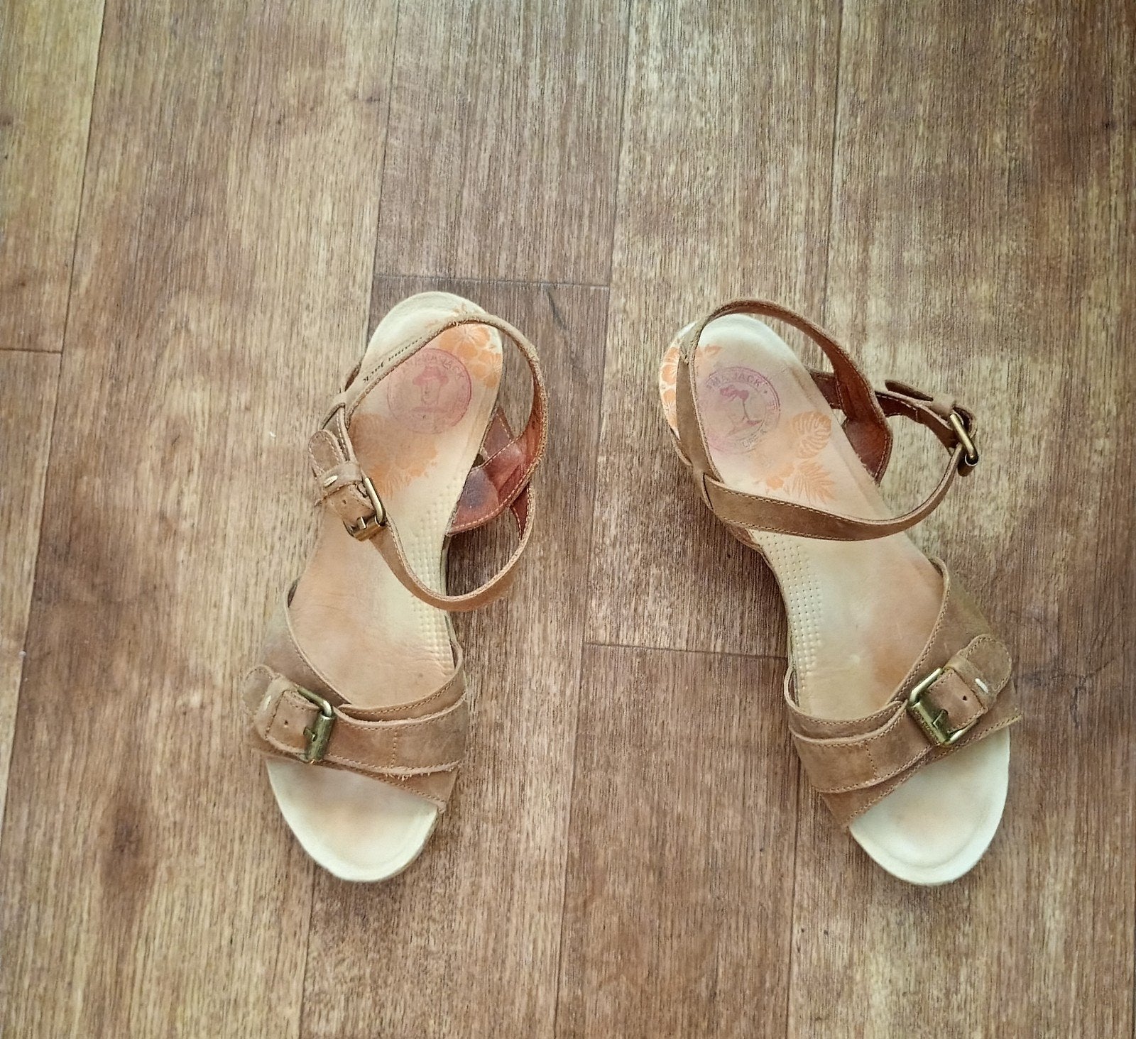 Panama Jack leren sandalen, maat 38, 1x aangehad, Ophalen of Verzenden, Zo goed als nieuw, Zwart, Sandalen of Muiltjes