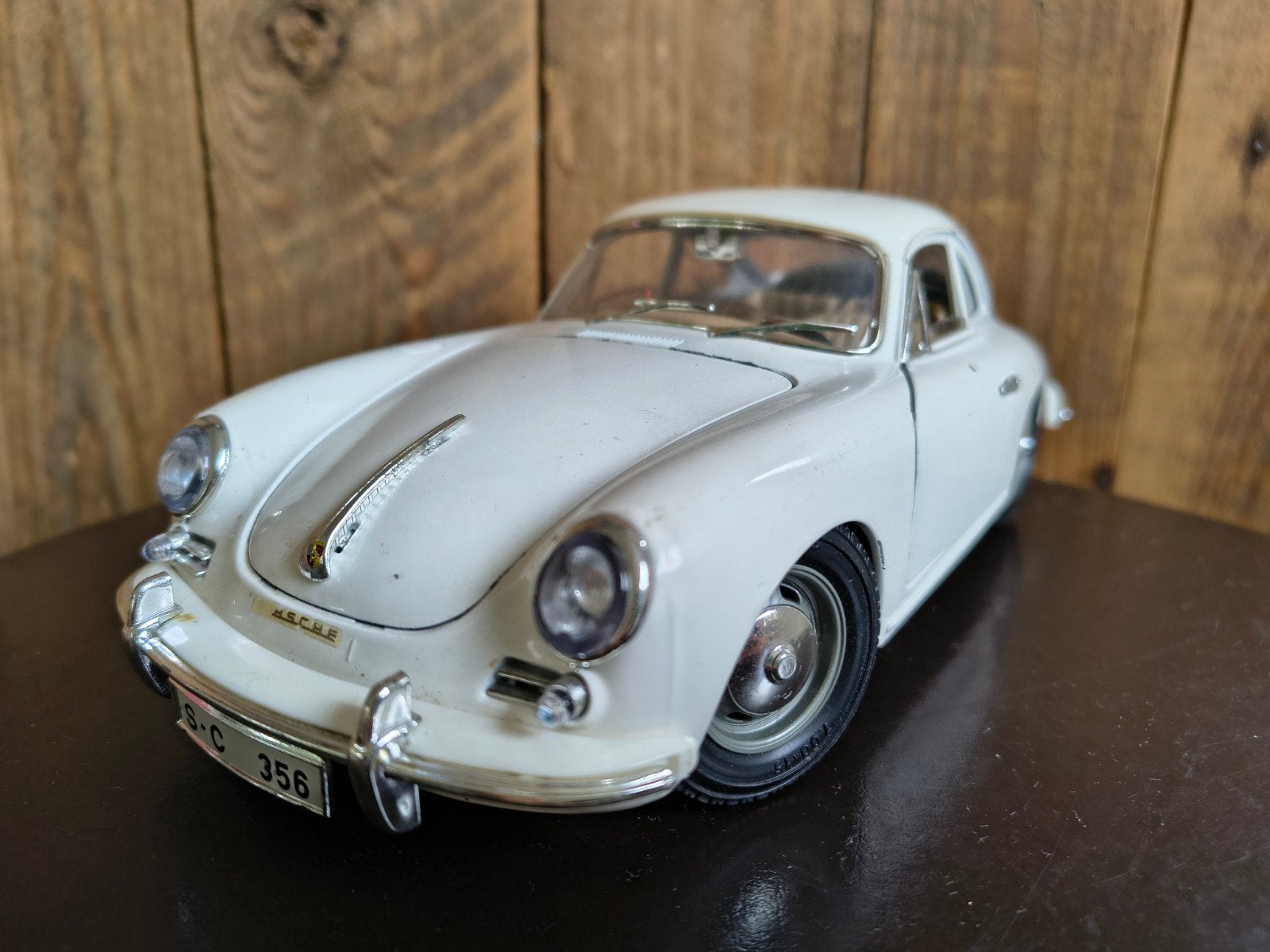 Porsche 356B Coupé (1961) - 1:18 Bburago, Ophalen of Verzenden, Zo goed als nieuw, Auto, Bburago