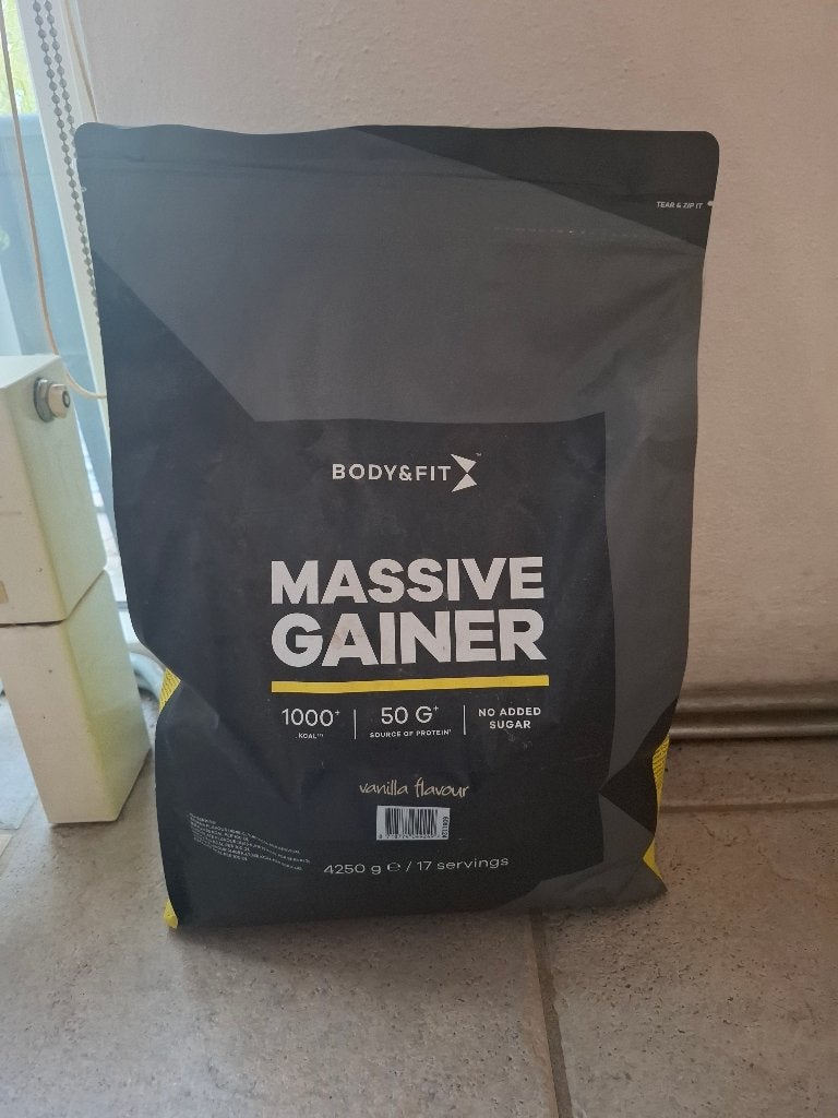 Body&Fit Massive Gainer Vanille 4250g – Nieuw & Ongeopend, Ophalen, Nieuw, Overige typen