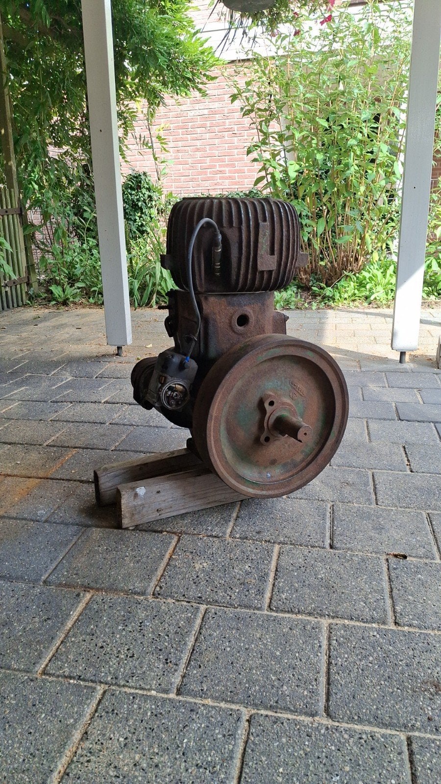 Wolseley WD9 gas Motor - Oude Stationaire Motor 1.5 pk, Doe-het-zelf en Verbouw, Ophalen of Verzenden, Gebruikt, Benzinemotor