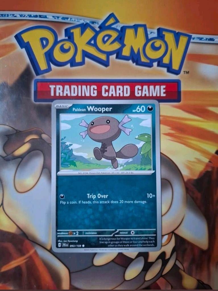 Paledean wooper 093/159 Journey together pokemon kaart nm-m, Ophalen of Verzenden, Zo goed als nieuw, Losse kaart