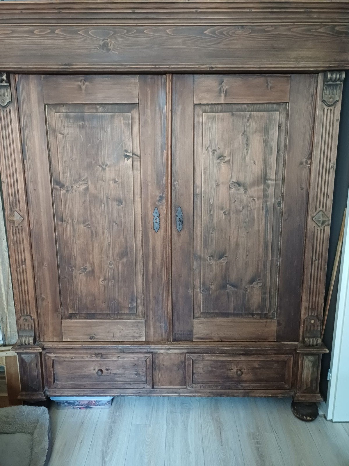 Oud grenen kast, Ophalen, Zo goed als nieuw, 25 tot 50 cm, 100 tot 150 cm