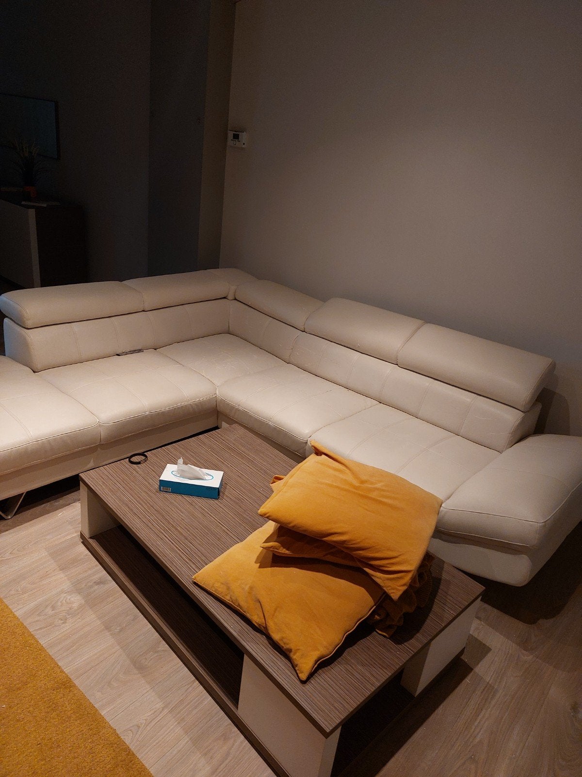 Hoeksalon leder, Huis en Inrichting, Ophalen of Verzenden, Zo goed als nieuw