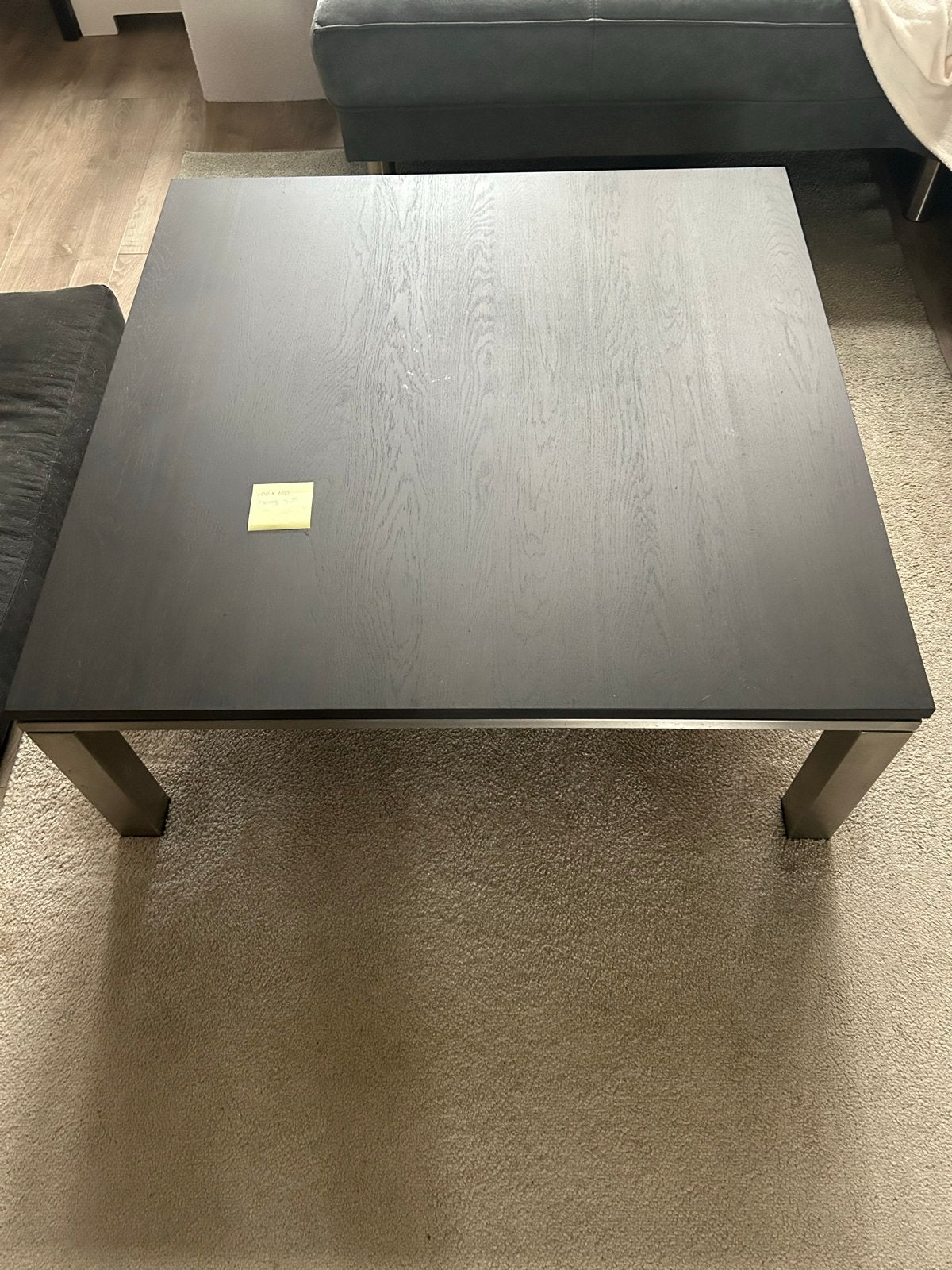 Eettafel +stoelen en een salontafel, Ophalen, Gebruikt, 50 tot 100 cm, 150 tot 200 cm
