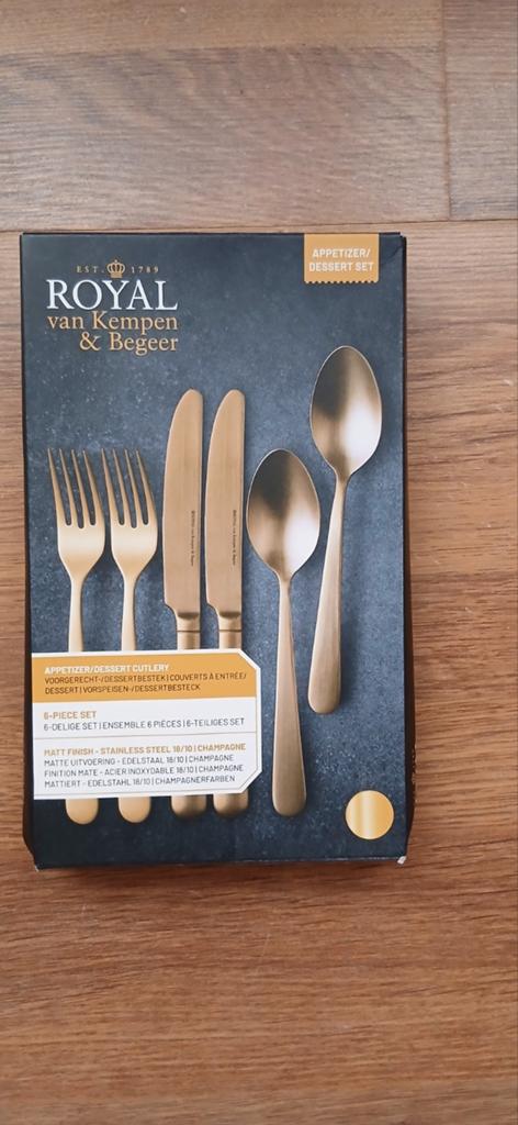Royal van Kempen & Begeer Bestekset - Champagnekleurig, Huis en Inrichting, Keuken | Bestek, Ophalen of Verzenden, Nieuw, Rvs of Chroom