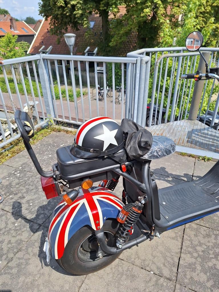 E chopper met Union Jack design, Fietsen en Brommers, Ophalen