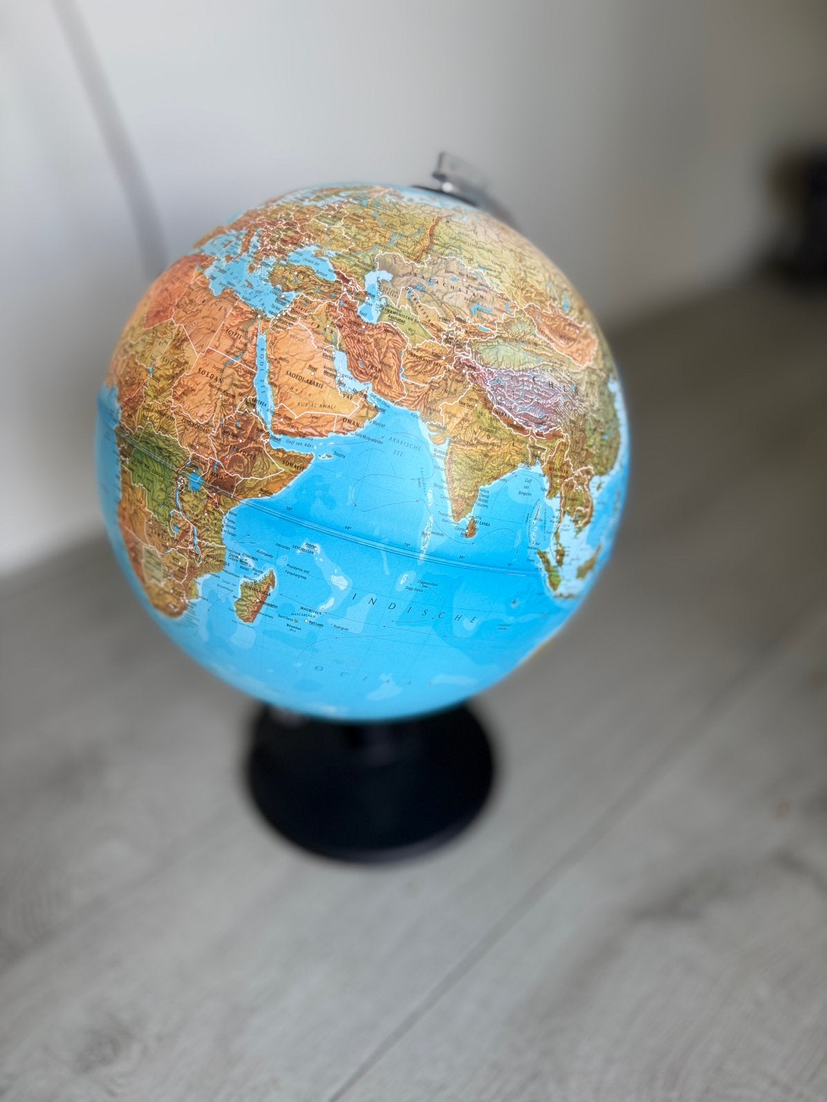 Lamp wereldbol, Huis en Inrichting, Ophalen of Verzenden, Zo goed als nieuw