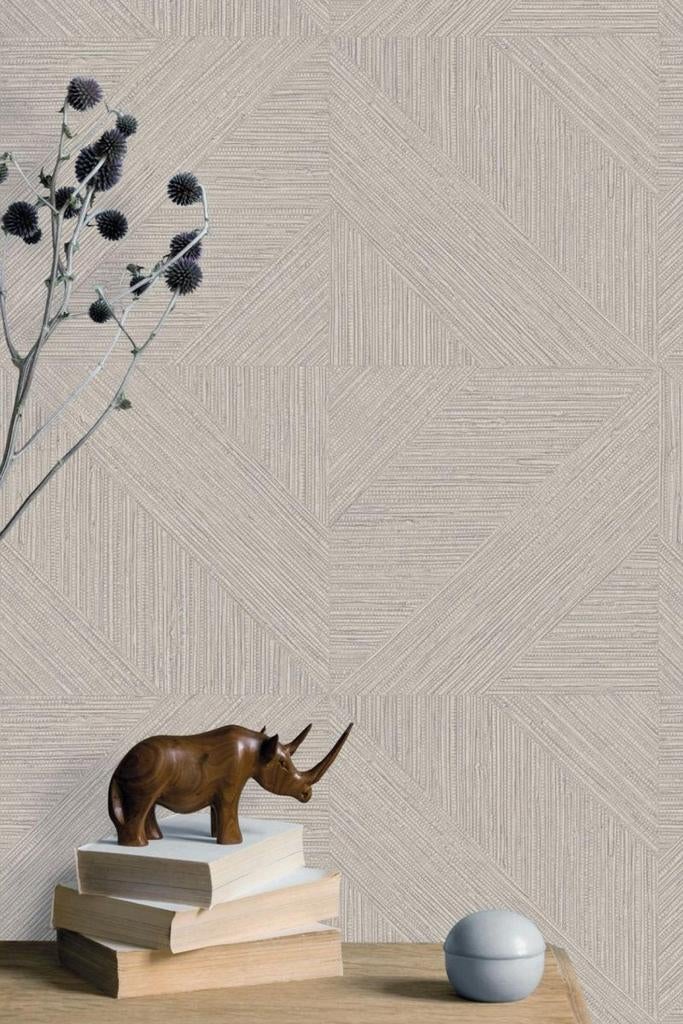 Behang 2 rollen HW Hookedonwalls Tribu Venda 29313, Ophalen of Verzenden, 10 tot 25 m², Grijs, Natuurlijk, botanisch, japandi, scandinavisch,