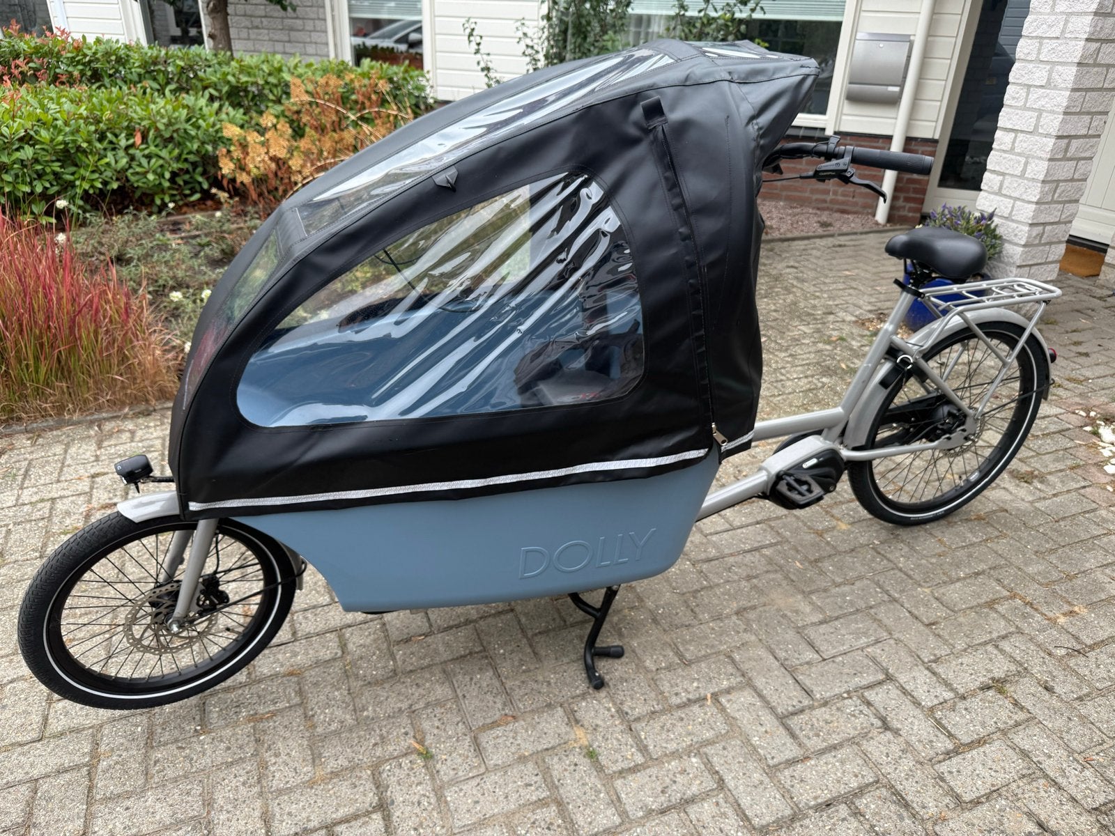 Dolly elektrische bakfiets 600Wh - 2024 - slechts 753 km, Elektrisch, Zo goed als nieuw, 2 kinderen, Schijfrem