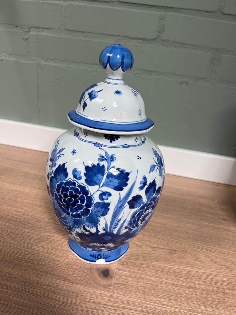 Delfts Blauwe Vaas  - Handgeschilderd met kleine schade, Antiek en Kunst, Antiek | Vazen, Ophalen