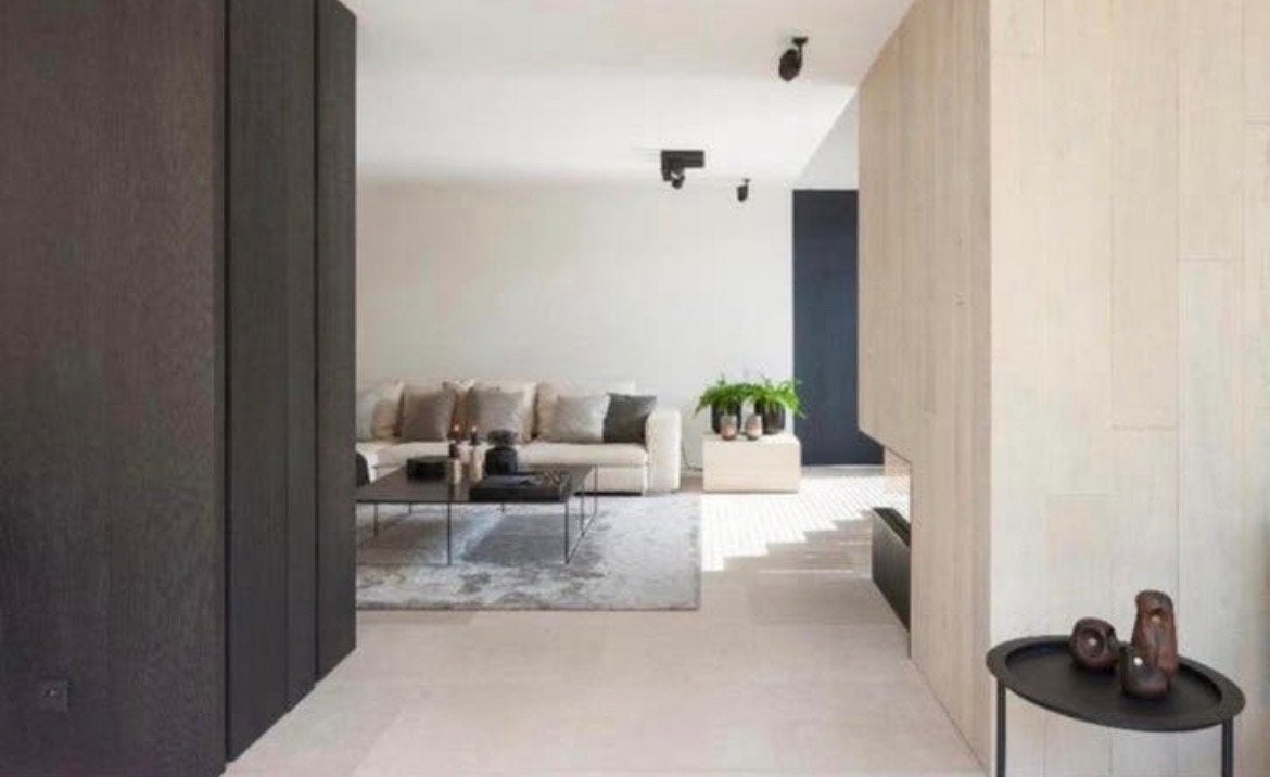 Minotti Dibbets Vloerkleed Peltro 2.50 x 4.00, Ophalen, Gebruikt, 200 cm of meer, Grijs