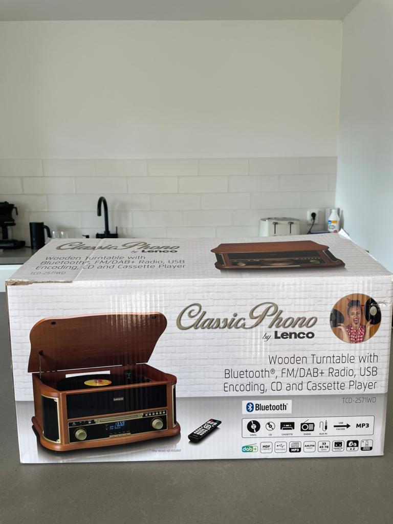 Classic phono Retro platenspeler/radio, Audio, Tv en Foto, Platenspelers, Ophalen of Verzenden, Gebruikt, Overige merken