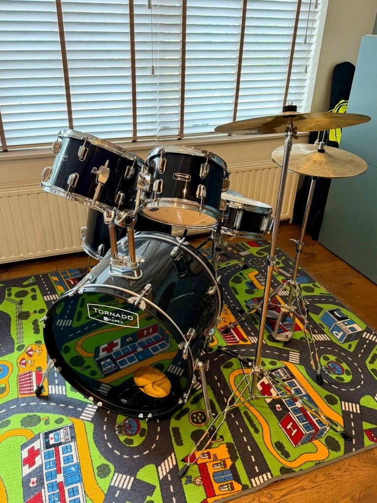Drumstel voor beginners, Muziek en Instrumenten, Drumstellen en Slagwerk, Ophalen, Gebruikt, Overige merken