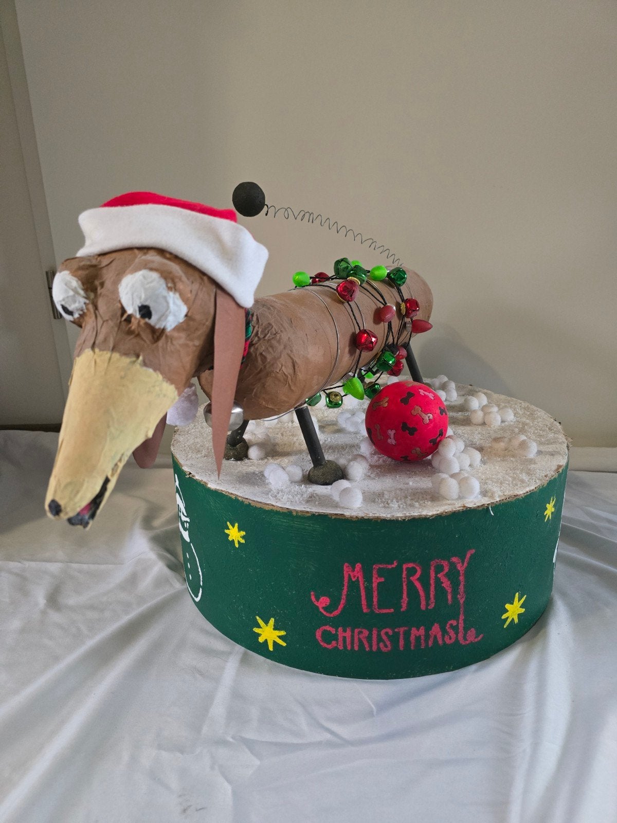 Kerstsurprise surprise Toy Story Slinky Dog tekkel met licht, Ophalen of Verzenden, Zo goed als nieuw