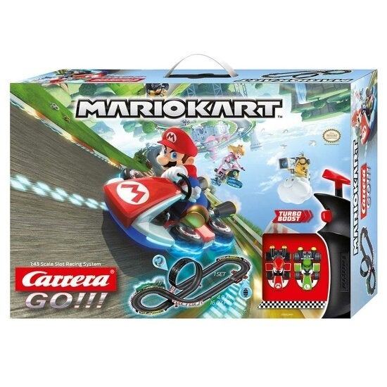 Carrera GO!!! Mario Kart Racebaan met Mario en Luigi, Racebaan, Carrera, Ophalen of Verzenden, Zo goed als nieuw